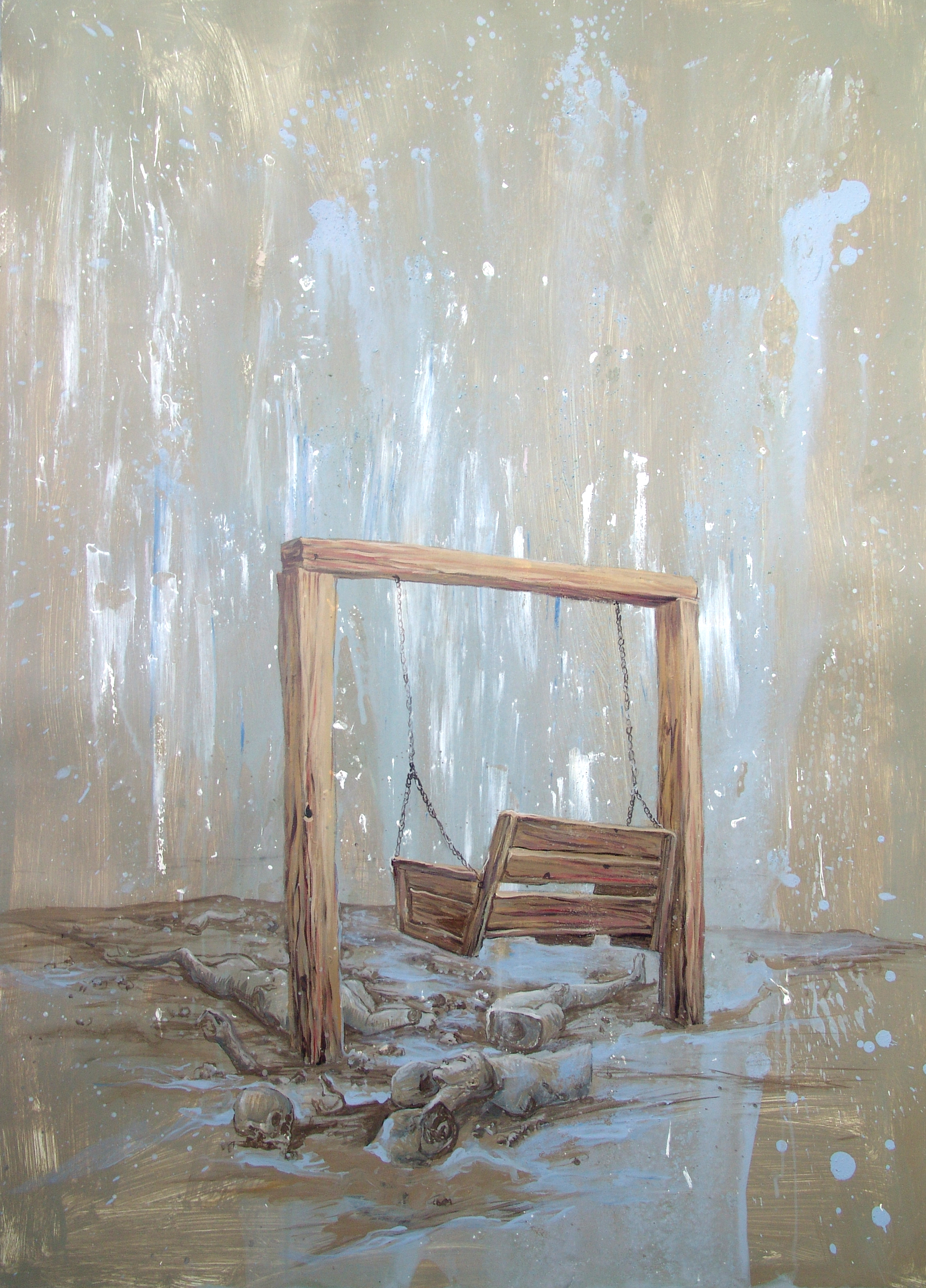 (图2) 冯大康,《抗疫启示录之二:生命不能承受之轻》,90×120CM,纸面丙烯,2020年.jpg (图2) 冯大康,《抗疫启示录之二:生命不能承受之轻》,90×120CM,纸面丙烯,2020年.jpg