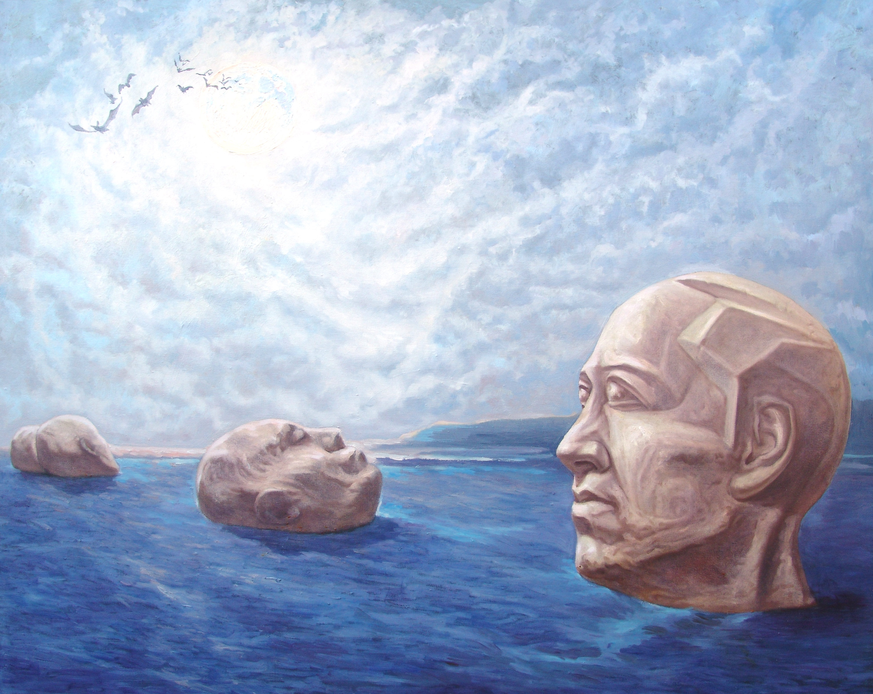 (图5) 冯大康,《抗疫启示录之五:守望》,130×150CM,布面油画,2020年.jpg (图5) 冯大康,《抗疫启示录之五:守望》,130×150CM,布面油画,2020年.jpg