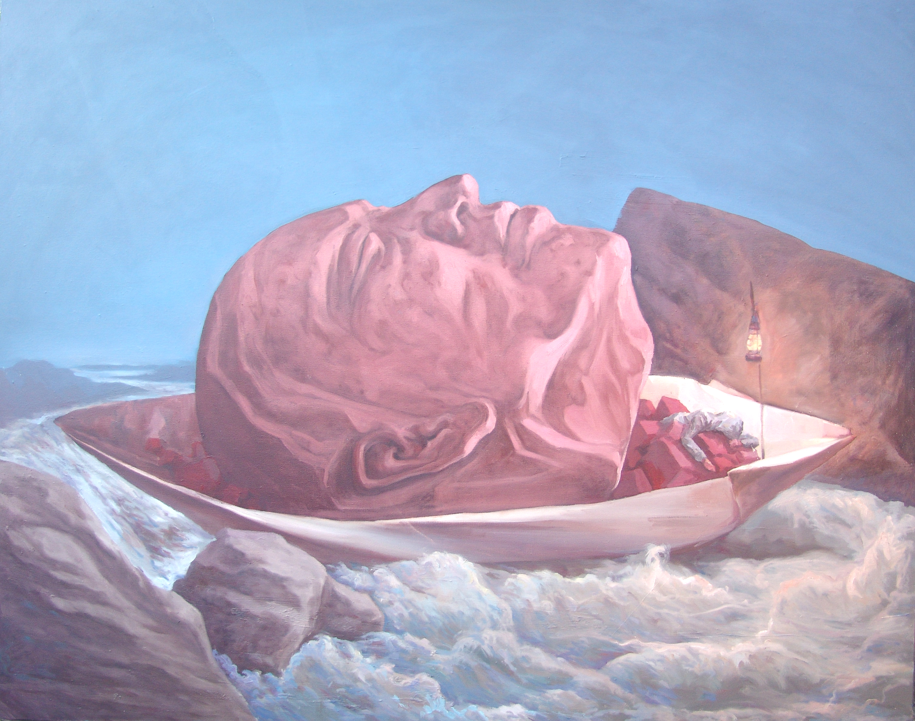 (图6) 冯大康,《抗疫启示录之六:时间的流向》,130×150CM,布面油画,2020年.jpg (图6) 冯大康,《抗疫启示录之六:时间的流向》,130×150CM,布面油画,2020年.jpg