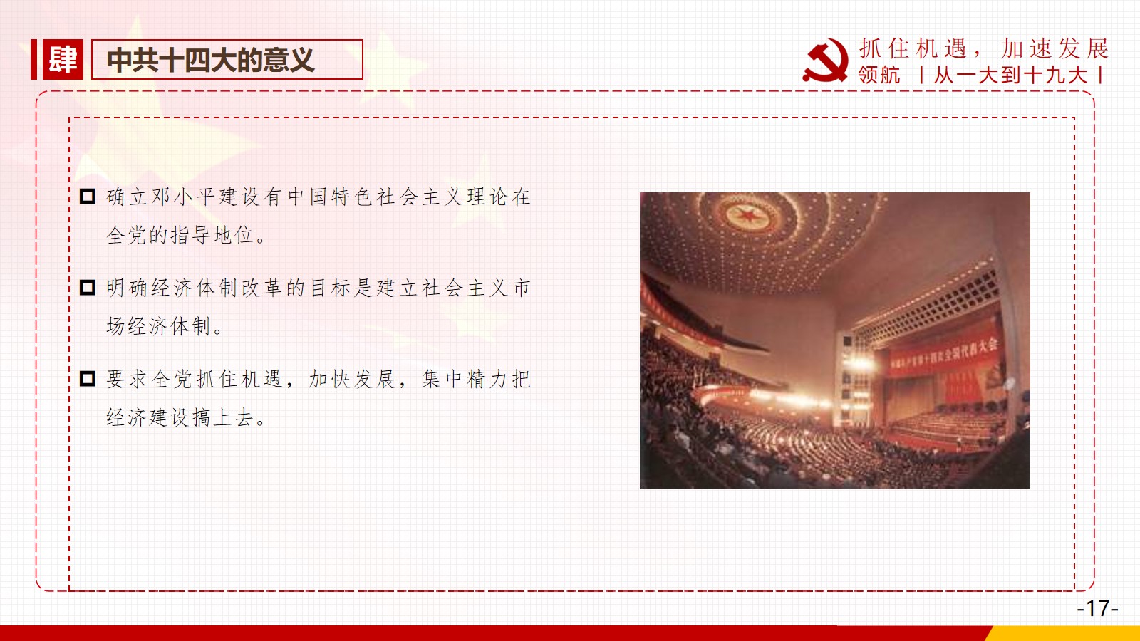 4.中共十四大的意义