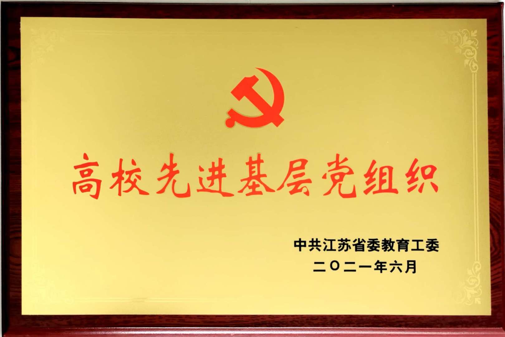 5《江苏高校先进基层党组织》奖牌.jpg