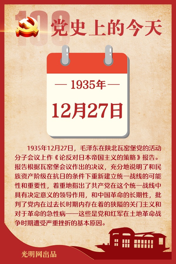 【党史上的今天】12月27日