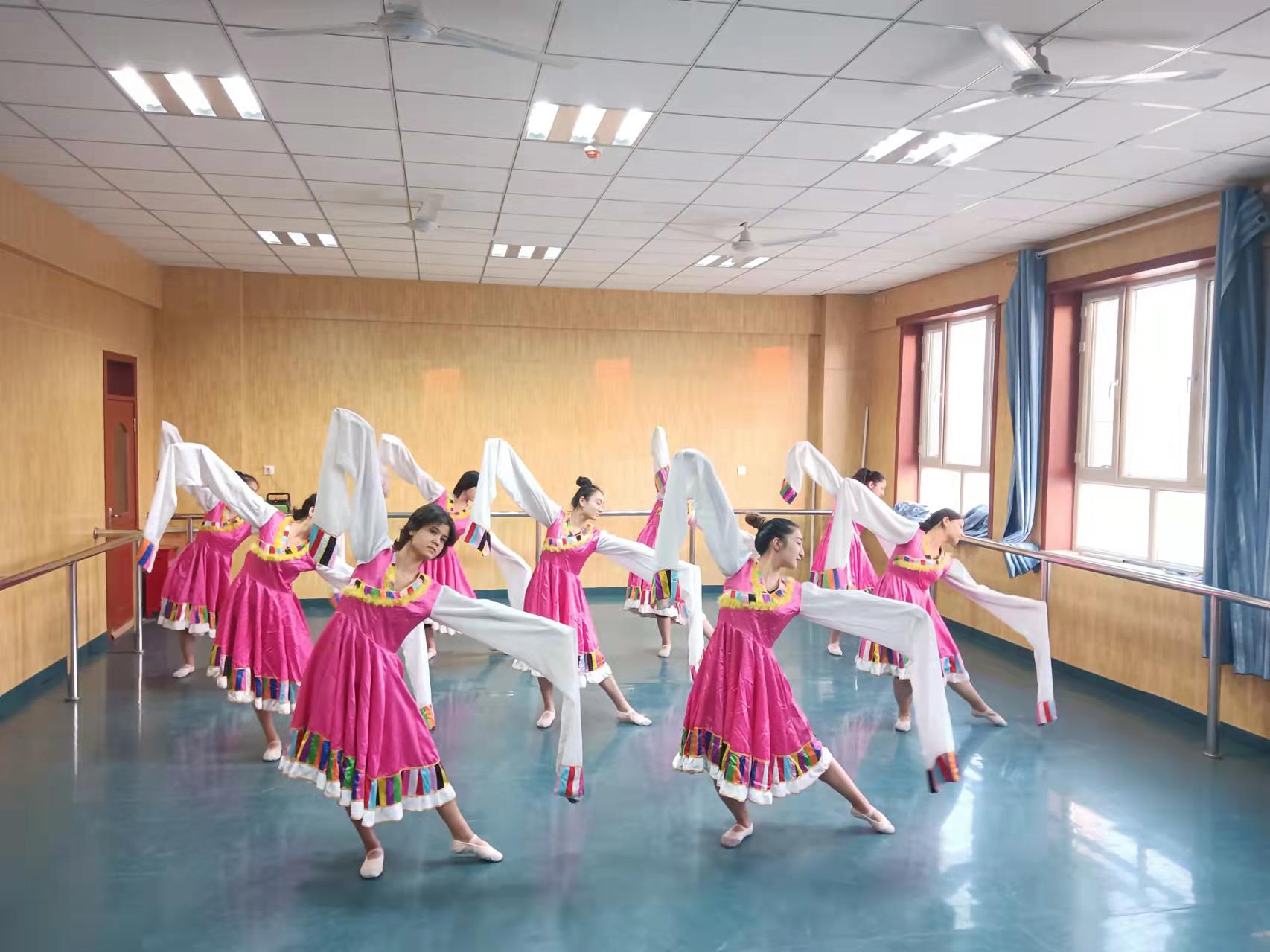 样板党支部建设图片展示系列6：文化润疆 翰墨飘香-舞蹈练习