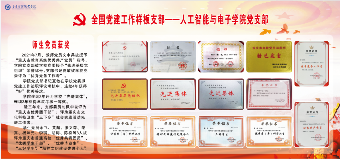 展板：师生获奖