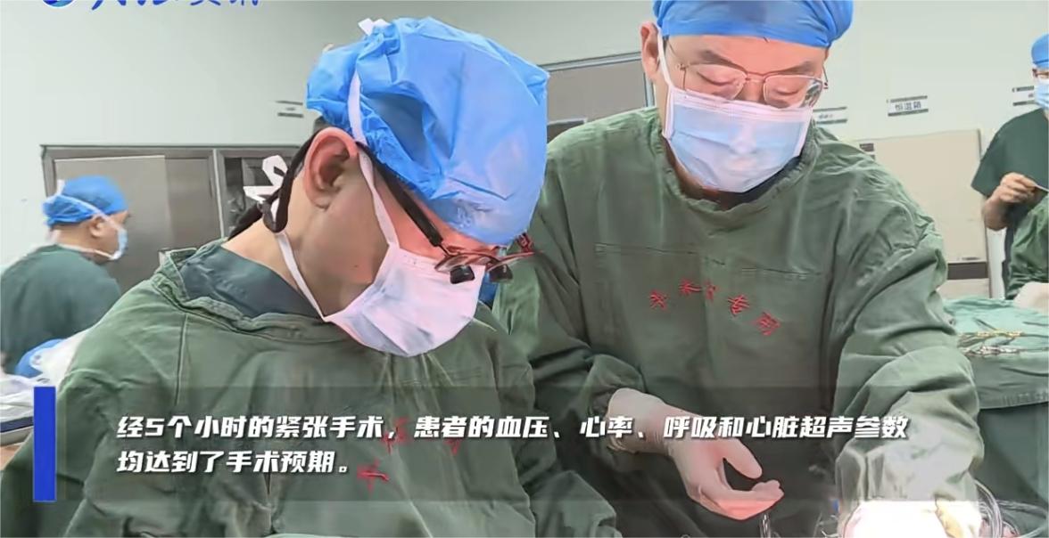 术中，积极配合患者进行人工心安置