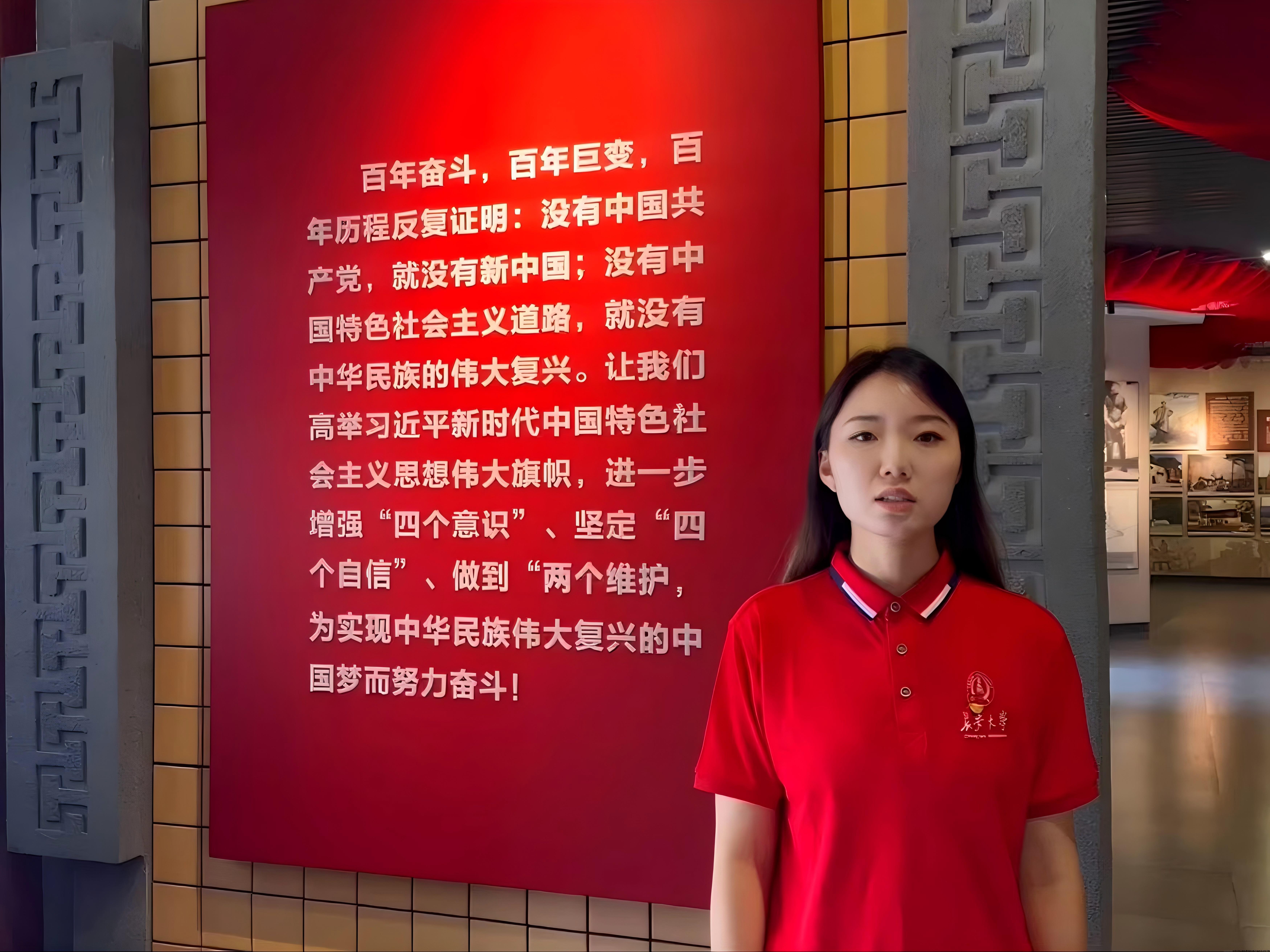 图2 实践队员在天水大革命历史纪念馆录制微党课.jpg 图2 实践队员在天水大革命历史纪念馆录制微党课.jpg